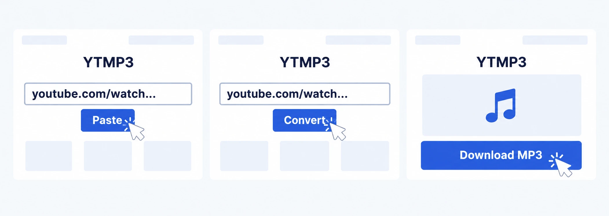 Paste a YouTube video link into the input field.